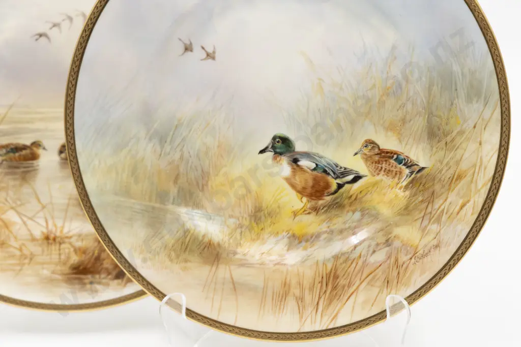 Pair Royal Doulton Cabinet Plates Image 1++