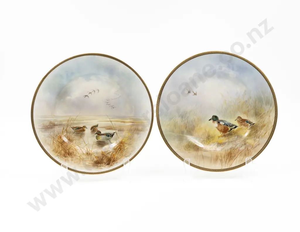 Pair Royal Doulton Cabinet Plates Image 1++