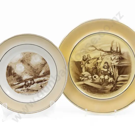 Grimwades WWI Bruce Bairnsfather Old Bill Circular Plate and Plate