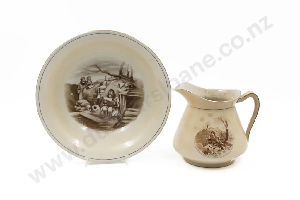 Grimwades WWI Bruce Bairnsfather Old Bill Jug and Bowl Image 1++