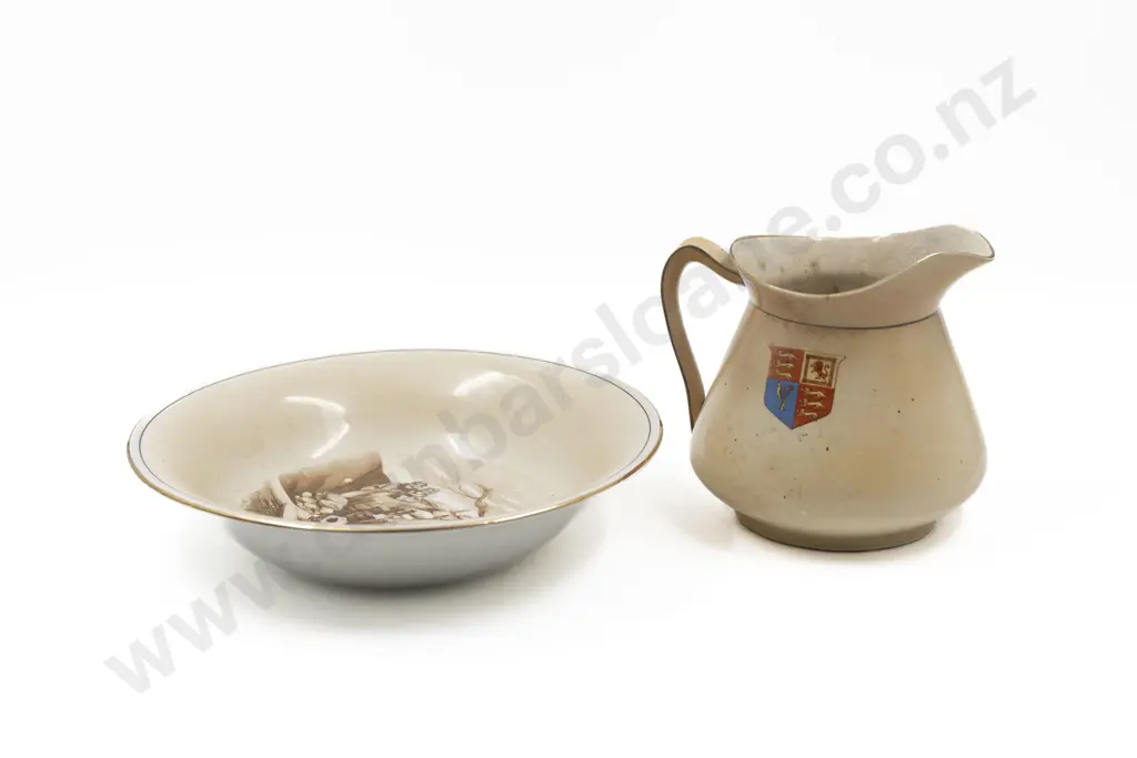 Grimwades WWI Bruce Bairnsfather Old Bill Jug and Bowl Image 1++