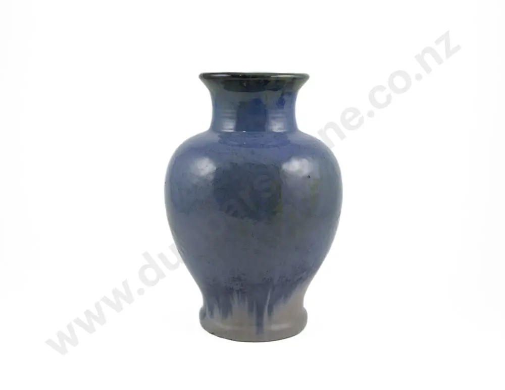Vintage Fulper American Art Pottery Blue Flambe Vase Image 1++
