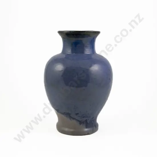 Vintage Fulper American Art Pottery Blue Flambe Vase
