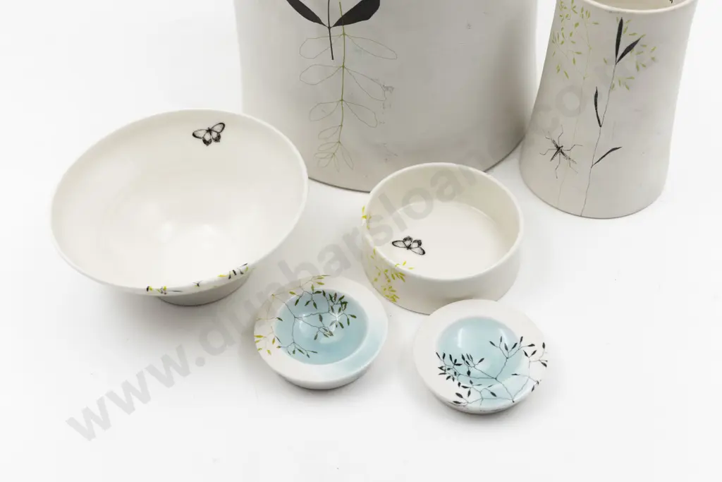 Six Modern Ceramic Pieces By Karin Eriksson Image 1++