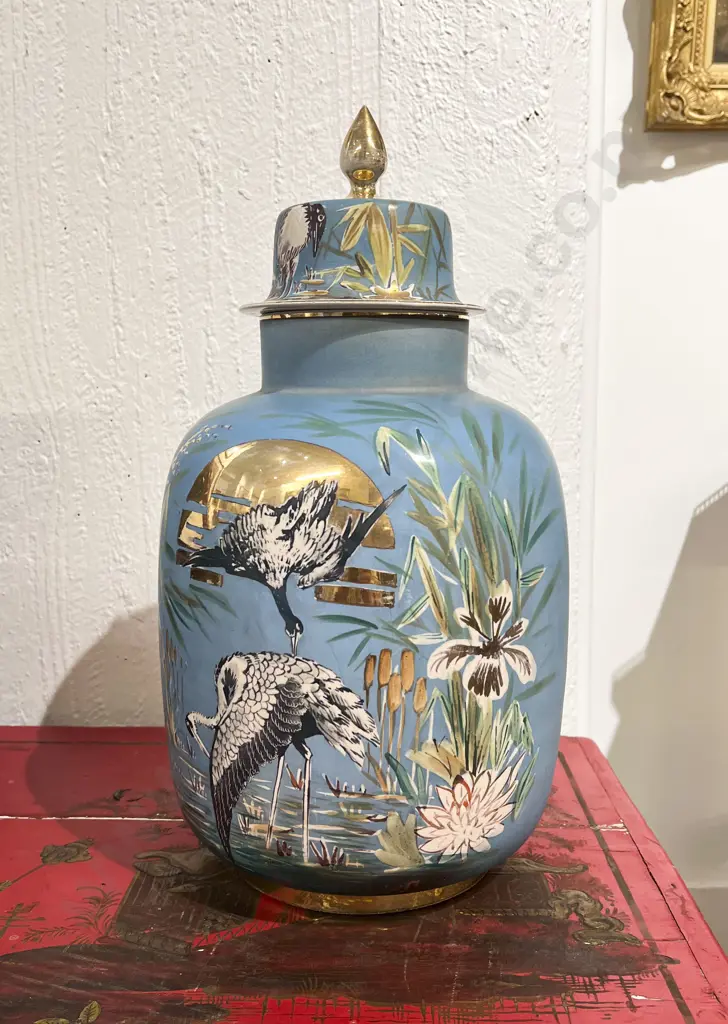 Probable Early C20th Satsuma Jar & Cover Image 1++