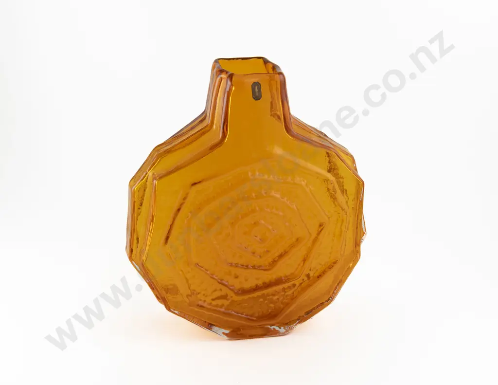 Large Geoffrey Baxter for Whitefriars Tangerine Banjo Vase Image 1++