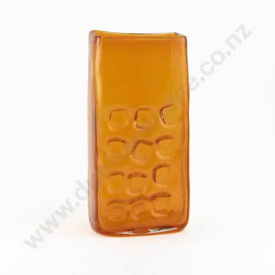Whitefriars Nuts and Bolts Pattern Tangerine Vase