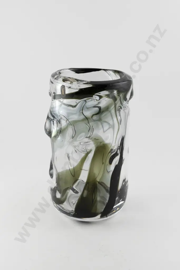 Large Whitefriars Knobbly Cased Glass Vase Image 1++
