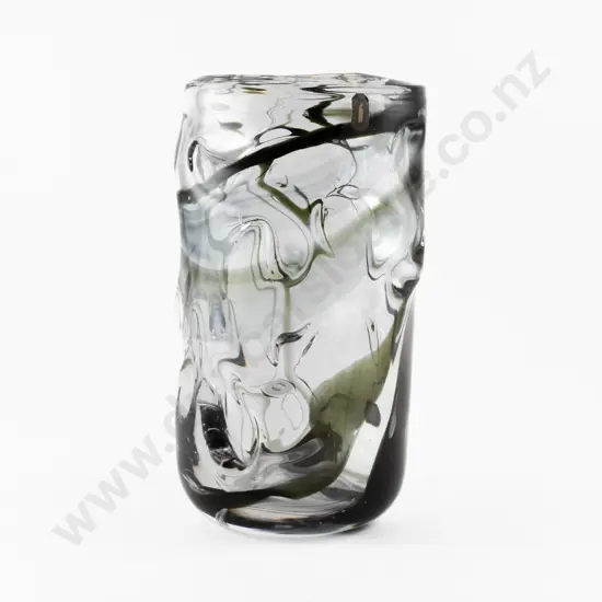 Large Whitefriars Knobbly Cased Glass Vase