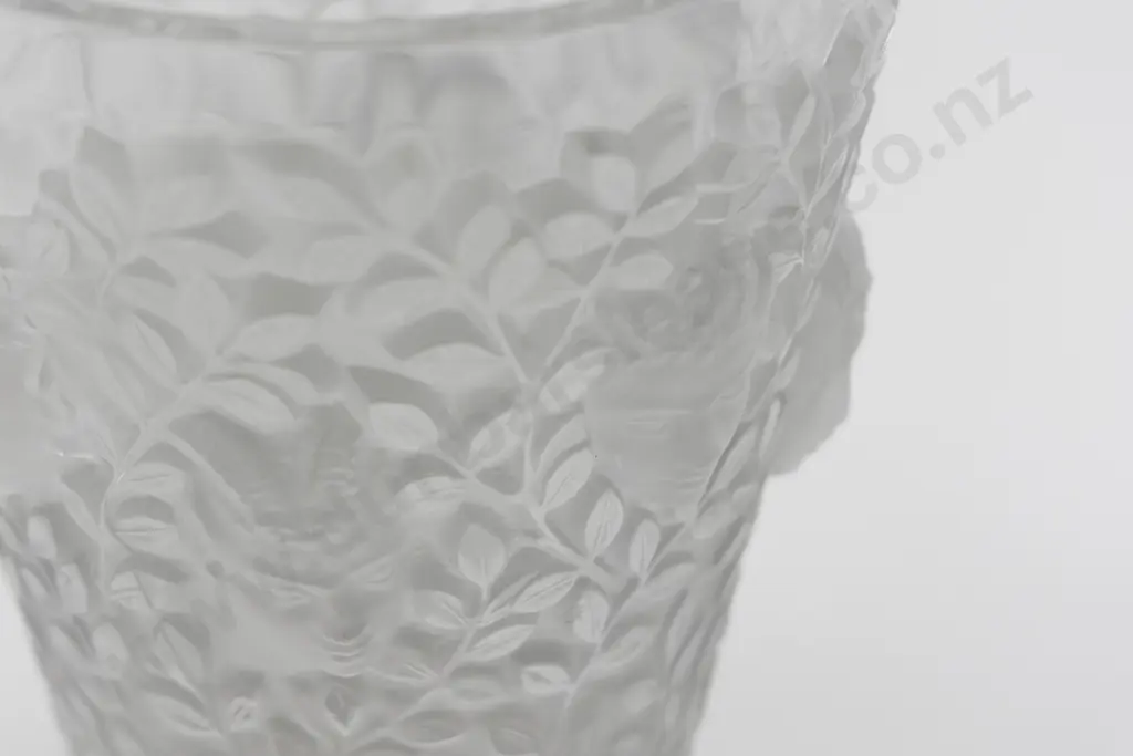 Rare Lalique "Silenes" Pattern Glass Vase Image 1++