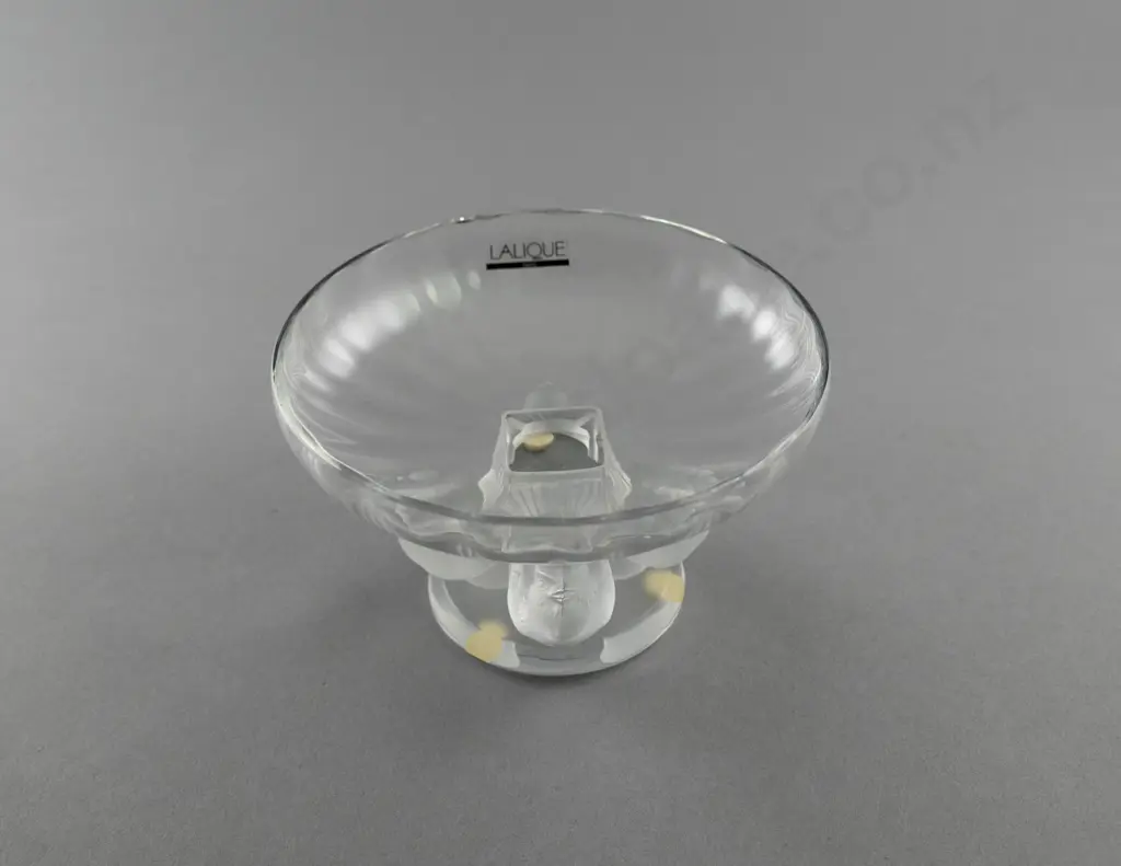 Lalique "Nogent" Pattern Glass Bowl Image 1++