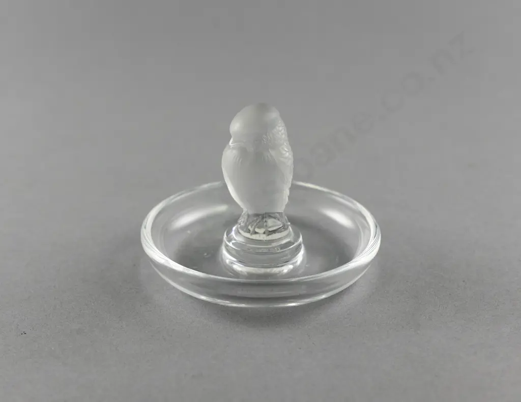Lalique Glass Bird Ring Dish Image 1++