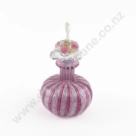 Venetian Glass Perfume Bottle & Stopper