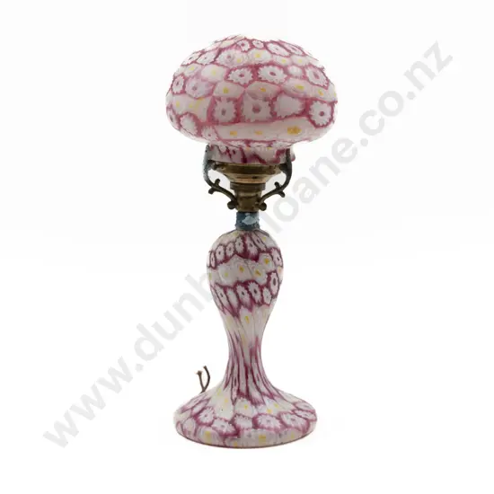 Vintage Italian Murano Milliefiori Mushroom Shape Lamp