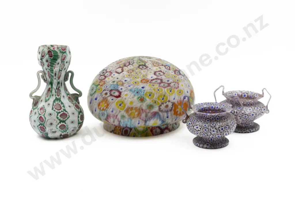 Vintage Murano Milliefiori Vase Image 1++