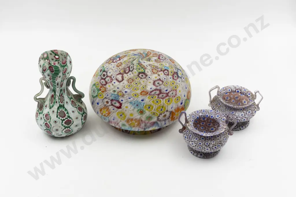 Vintage Murano Milliefiori Vase Image 1++