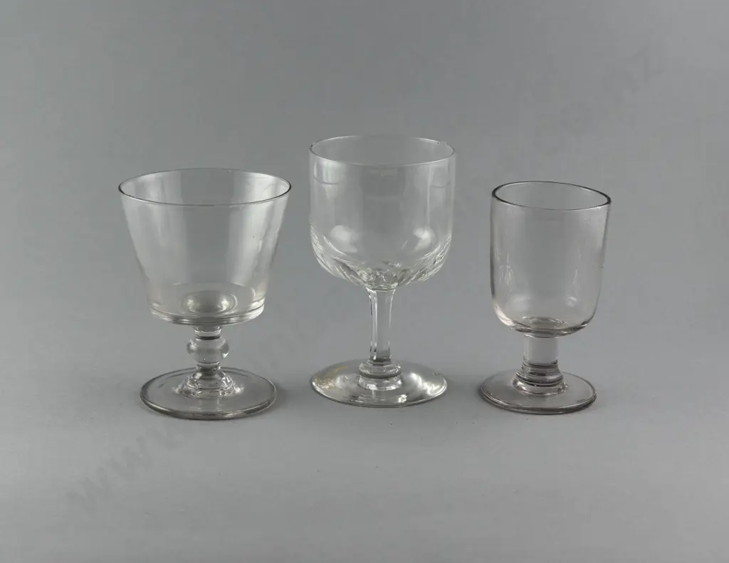 Two Vict Glass Rummers & Ale Glass Image 1++