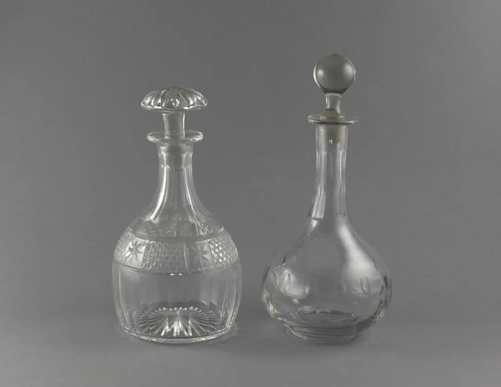 Two Cut Glass Decanters Image 1++