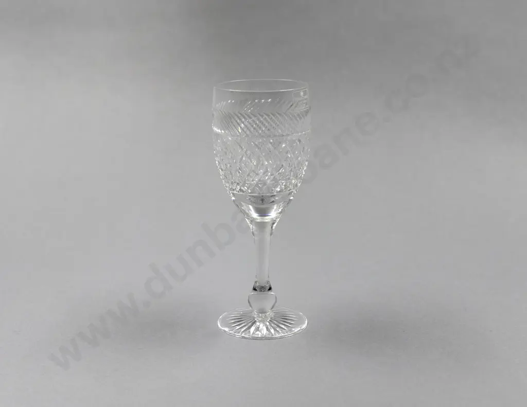 15 Tudor Crystal Holbein Pattern Red Wine Glasses Image 1++