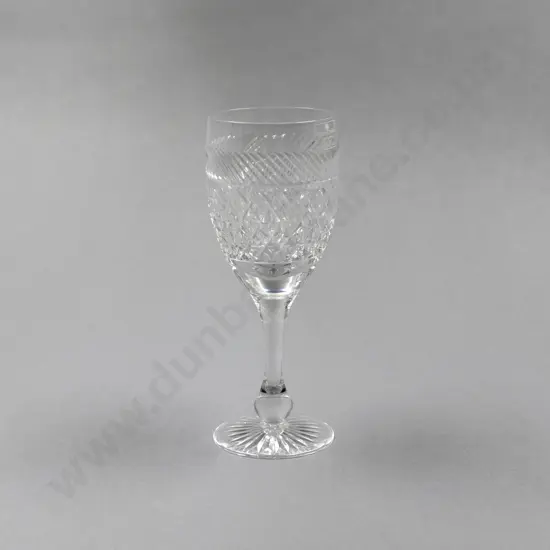 15 Tudor Crystal Holbein Pattern Red Wine Glasses