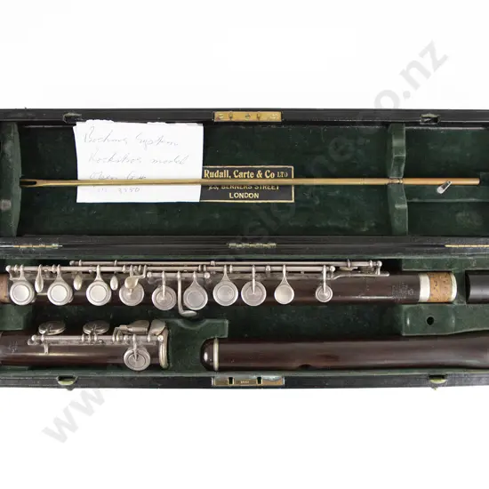 Rare Antique Rudall Carte & Co Ltd Rockstros Model Cocuswood Three Piece Flute