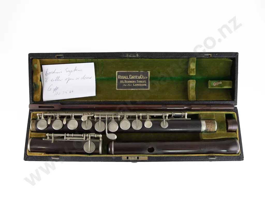 Rare Rudall Carte & Co Ltd Cocuswood Three Piece Flute No 7544 Image 1++