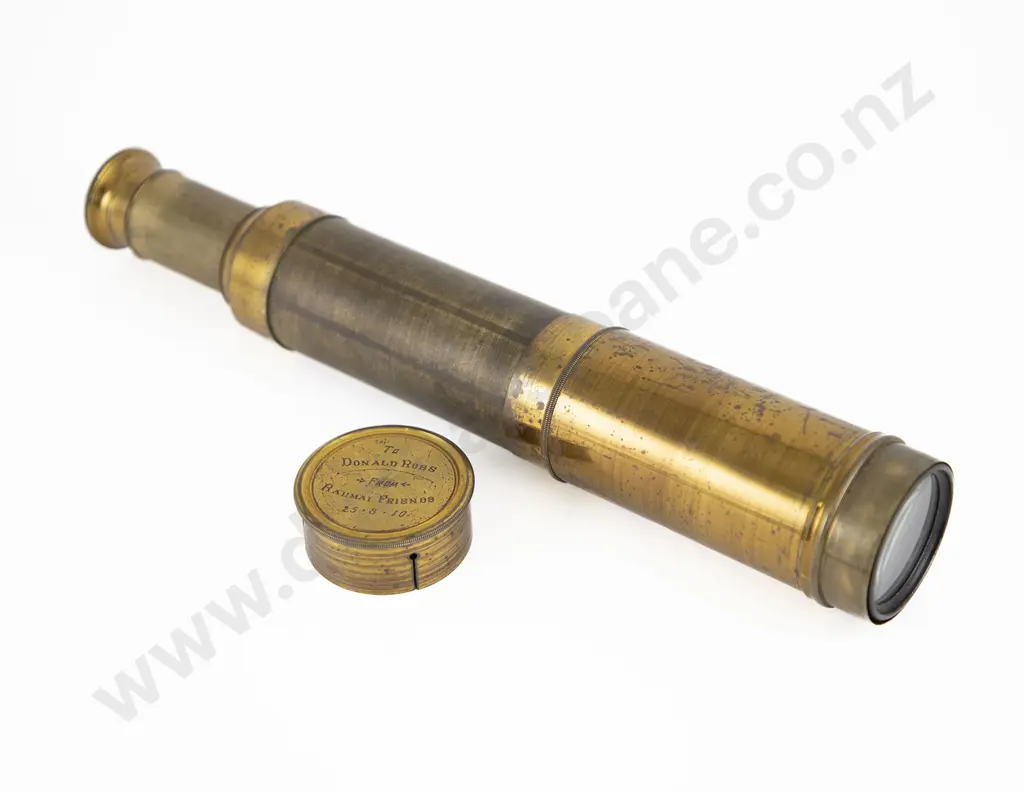 Brass Three Draw Telescope Image 1++