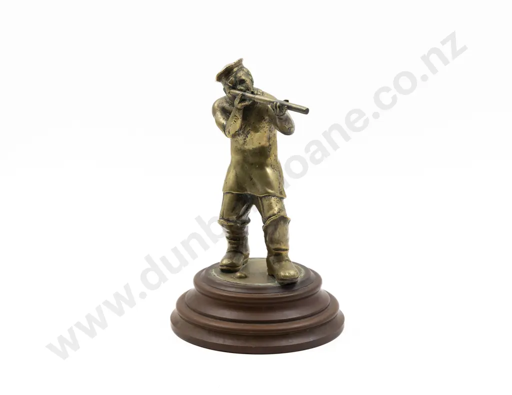 Cast Brass Figure Of A Fisherman With A Telescope Image 1++