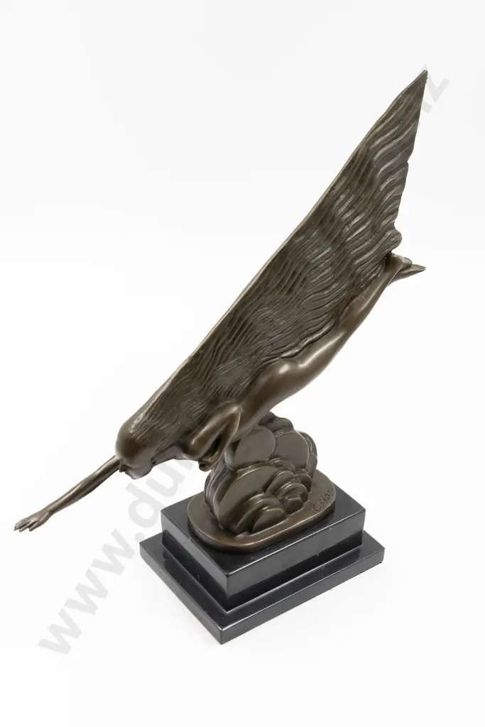 After Guirard Riviere "Comet" Bronze Statue Image 1++