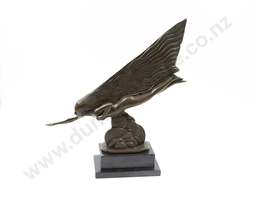 After Guirard Riviere "Comet" Bronze Statue Image 1++