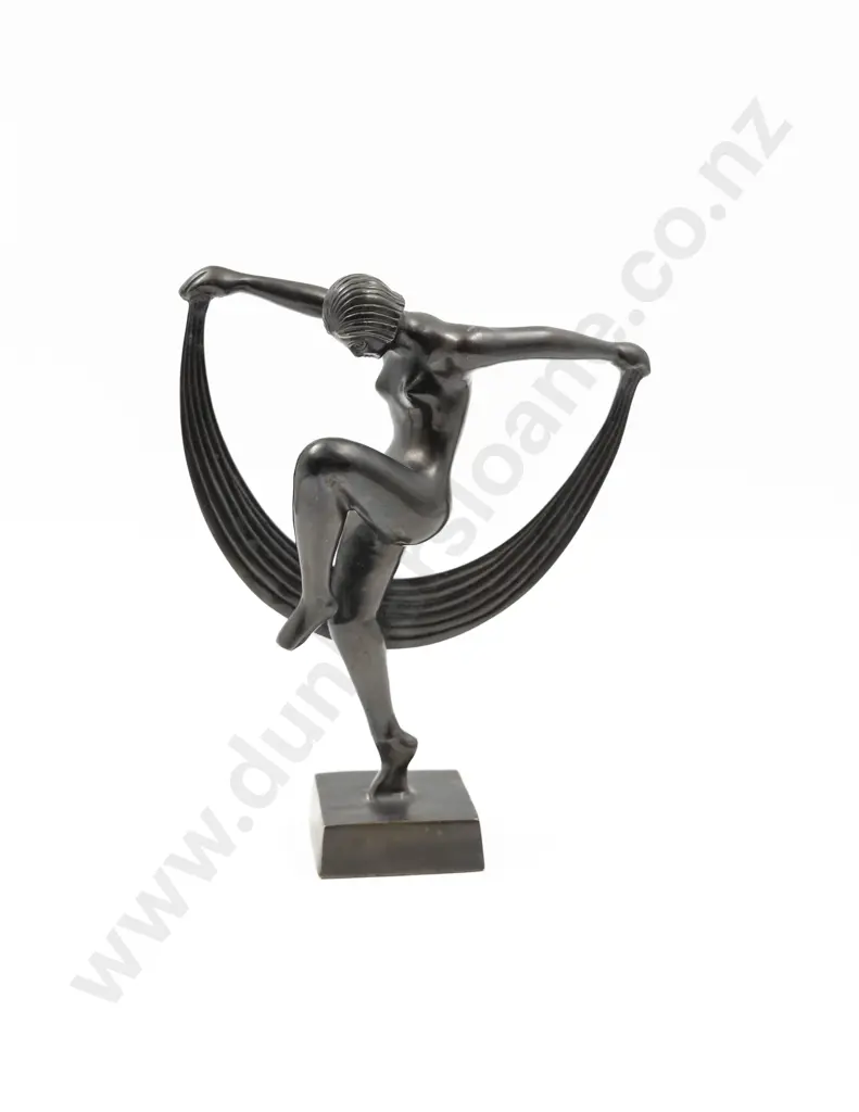 Art Deco Style Bronze Of A Dancer Image 1++