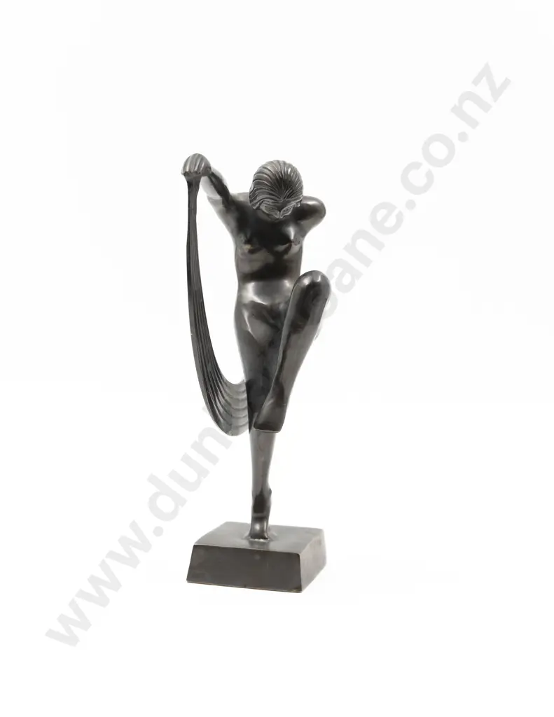 Art Deco Style Bronze Of A Dancer Image 1++
