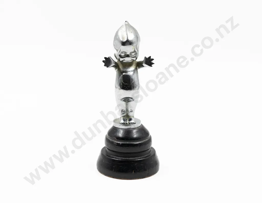 Art Deco Chrome Plated Kewpie Car Mascot Image 1++