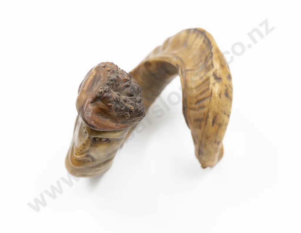 Rare Early To Mid C19th Whimsical Scottish Rams Horn Snuff Mull Image 1++