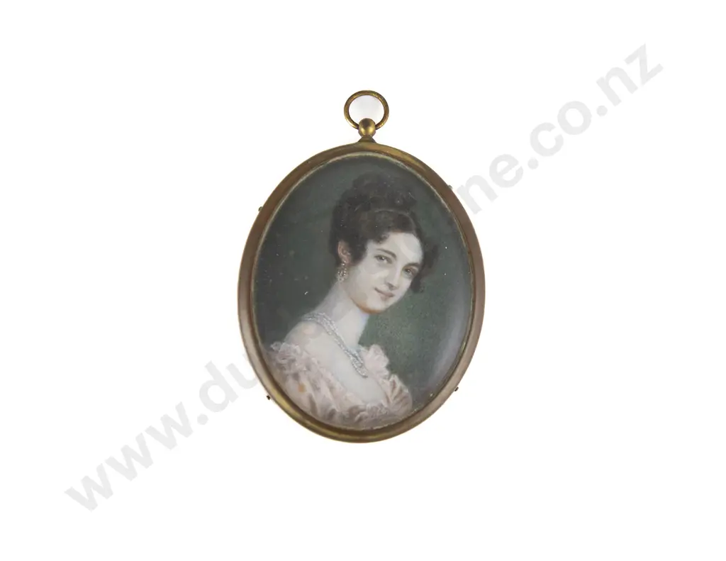 R Wildhack - Portrait Miniature Of A Victorian Lady Image 1++