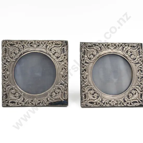 Pair Of Edw VII S/S Photo Frames