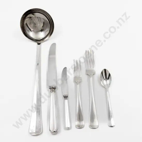 Dutch Silver 48 Piece Cutlery Set With S/P Soup Ladle