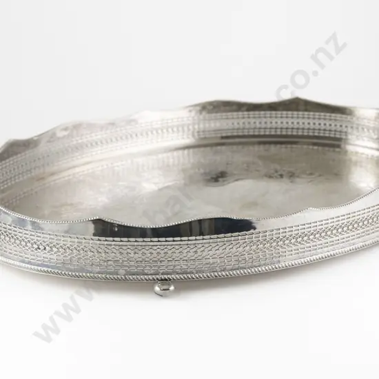 Large Oval S/Plate Two Handled Banquet Drinks Tray