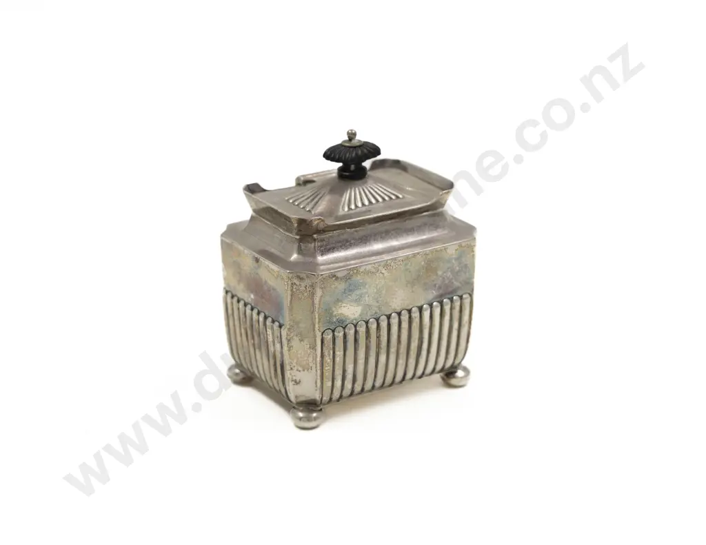 Vict S/S Tea Caddy Image 1++