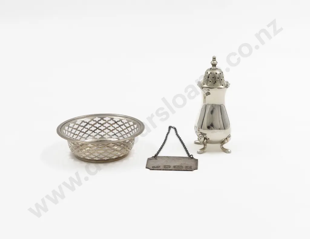 S/S Pepperette Bon Bon Bowl & Decanter Label Image 1++