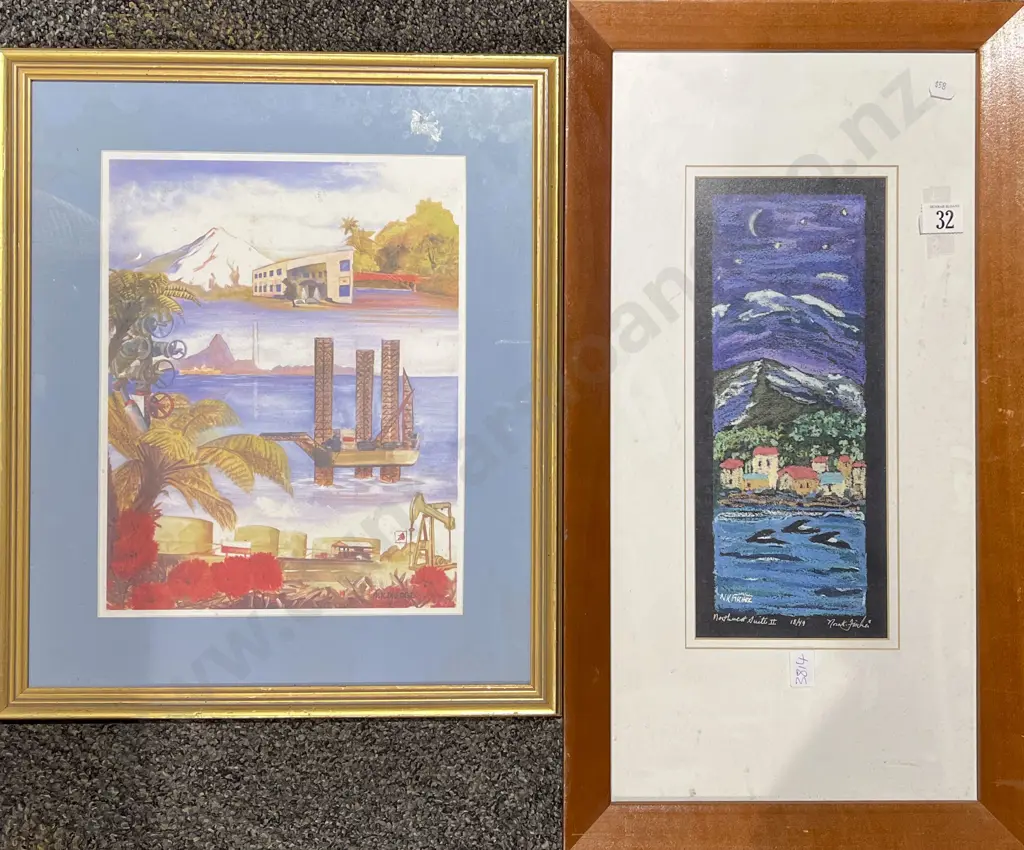 Four Assorted Framed Works Image 1++