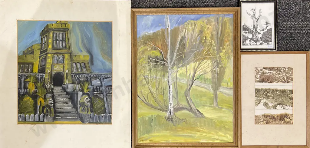 Six Assorted Framed Works Image 1++