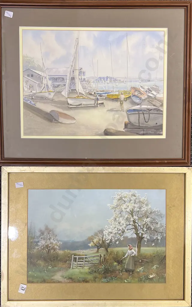 James Borrows - Nelson Haven - W/C with Print Image 1++