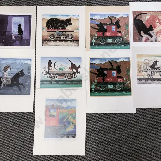 Eleven Loose Gary Tricker Prints with Others