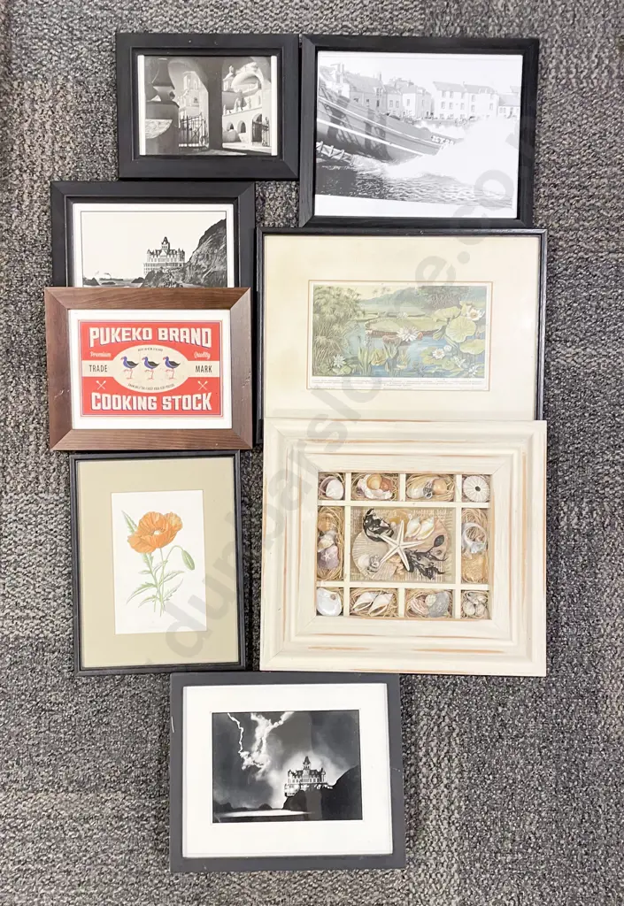 Box of Assorted Framed Works Image 1++