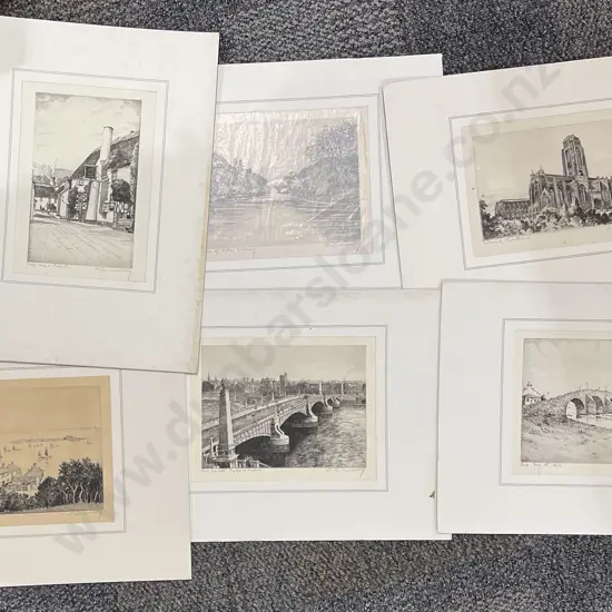 Six C. Dickens Etchings (Unframed)