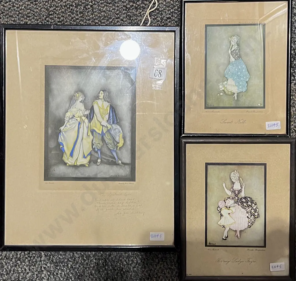 Three Framed Jenny Harbour Prints Image 1++