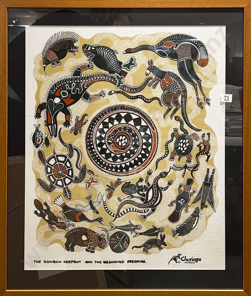 Framed Aboriginal Work Image 1++