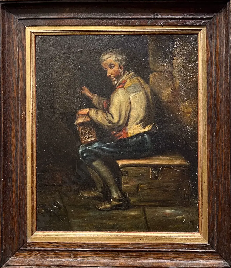 Unsigned - Vintage Oil on Canvas Image 1++