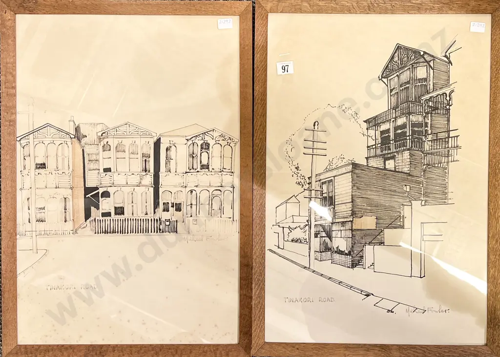 Two Framed Michael Fowler Prints Image 1++